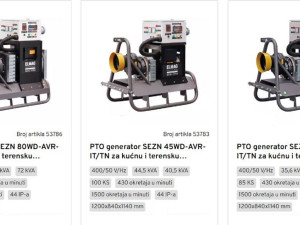 PTO generatori kardanski generatori