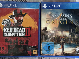 Red dead redemption 2 i Assassins Creed Origins PS4