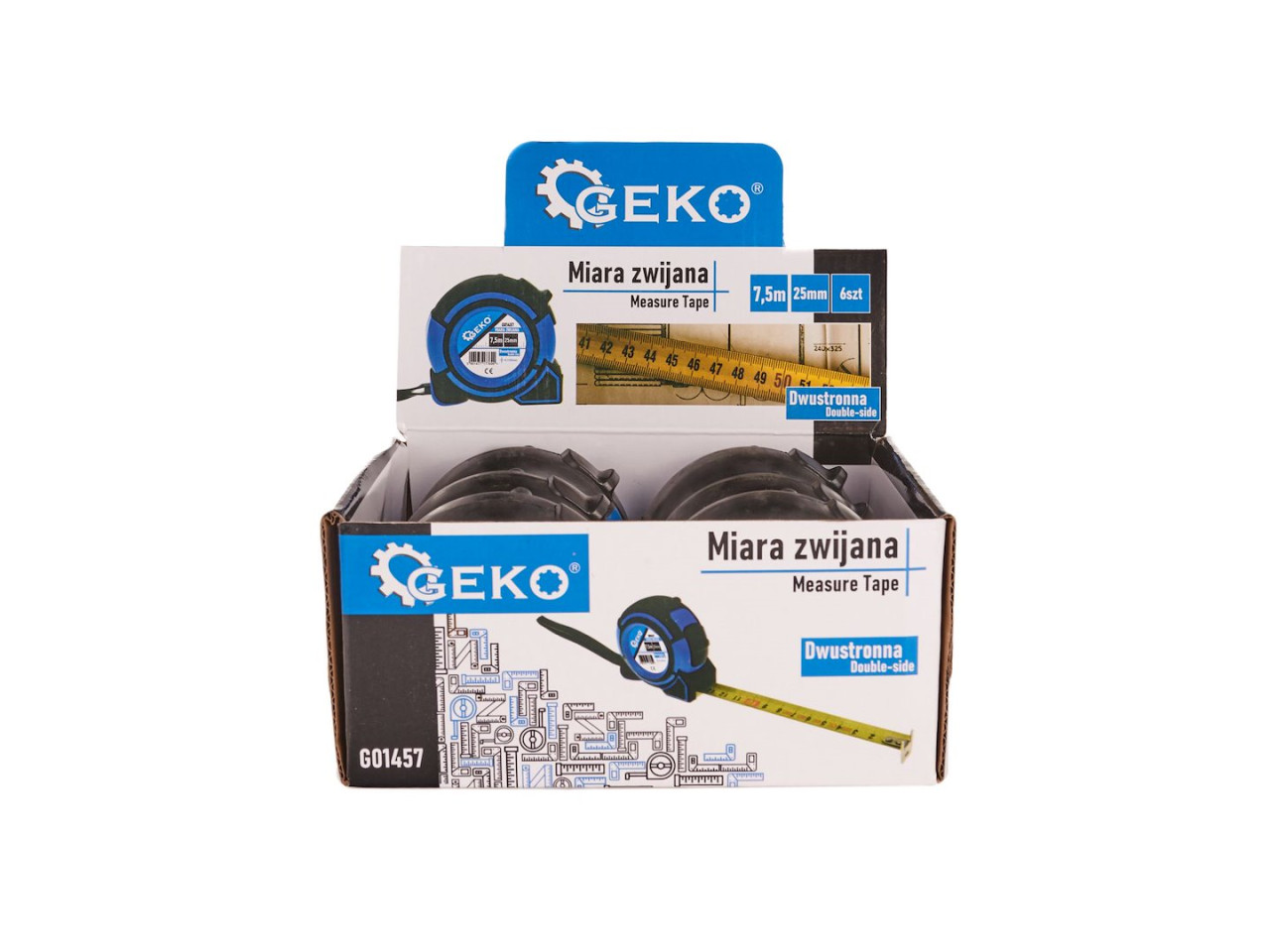 Metar Dvostrani 7,5m x 25mm G01457 Geko