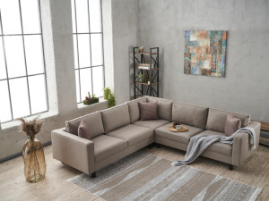 Ugaona sofa Kelj Linen - krem