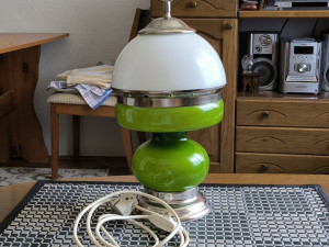 Stara Murano zelena stolna lampa