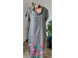 Duga lanena haljina oversize