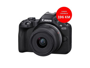 CANON fotoaparat R50 + objektiv RFS18-45 Crni