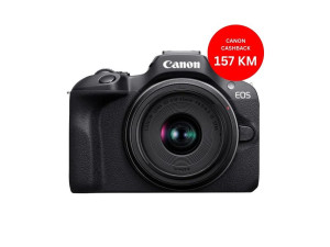 CANON fotoaparat R100 + RFS18-45 Crni