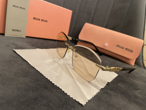 Zenske suncane naocale MiuMiu gold/yellow