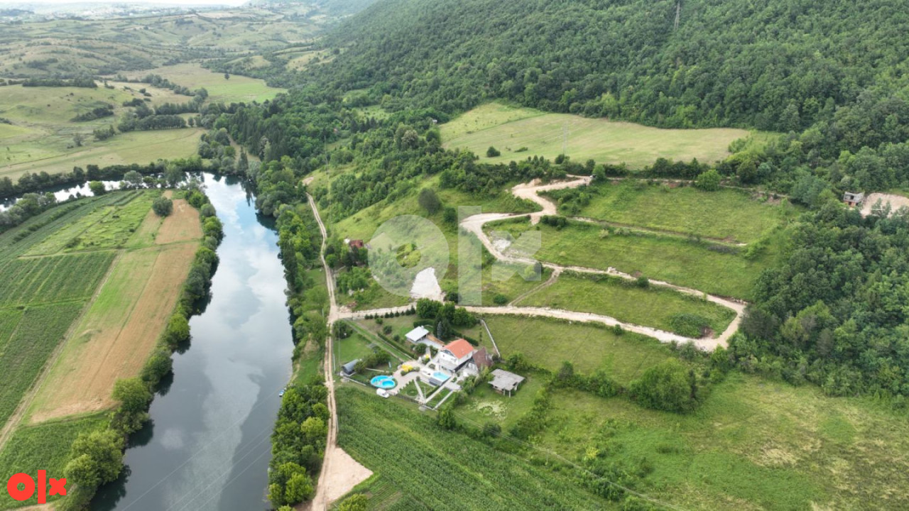 Parcele uz rijeku Unu - Brekovica, gruntovno čiste, 60-70 KM/m2