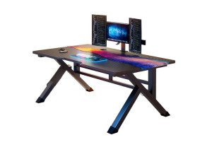 Gaming Stol ZLA128 120x60cm Crni + RGB