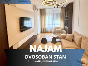 Iznajmljuje se moderan dvosoban stan u naselju Panorama
