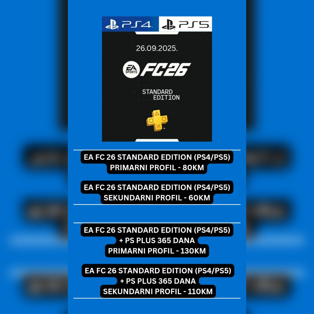 EA FC 26 (PS4/PS5) DIGITAL FIFA 26 EAFC 26 PS PLUS