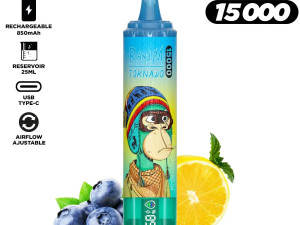 Fumot - Vape/Vejp - 15k Puffs Tornado - Blue Razz Lemonade