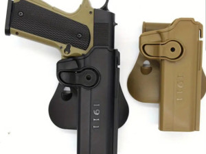 Futrola za pistolj 1911 airsoft i vatreno oruzje crna/Zelena/Tan