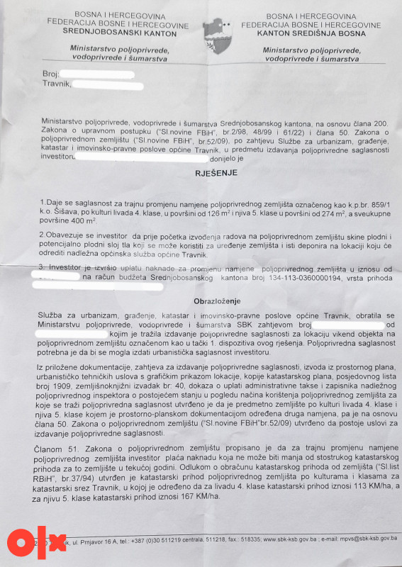 Građevinsko Zemljište Plac Vlašić Babanovac 438m2 13