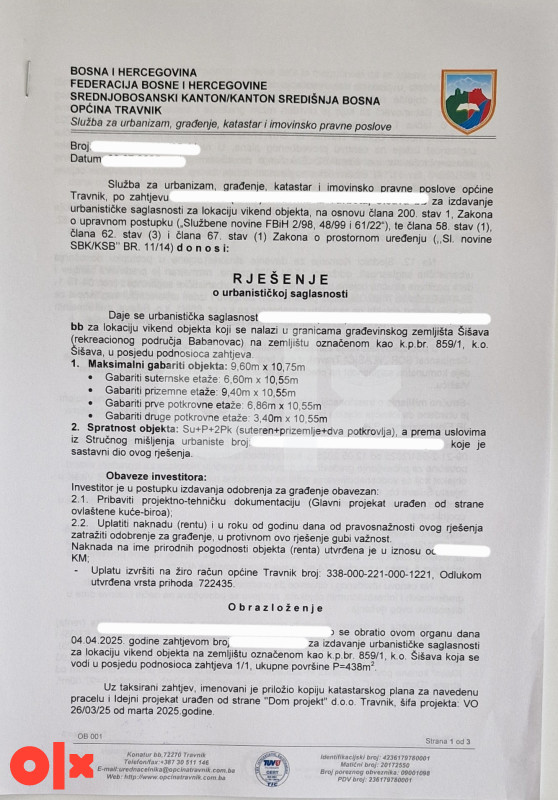 Građevinsko Zemljište Plac Vlašić Babanovac 438m2 11