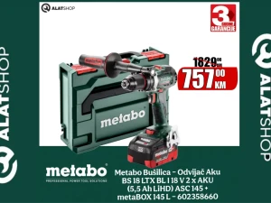 Metabo Aku Bušilica  Odvijač BS 18 LTX BL I 18V 602358660