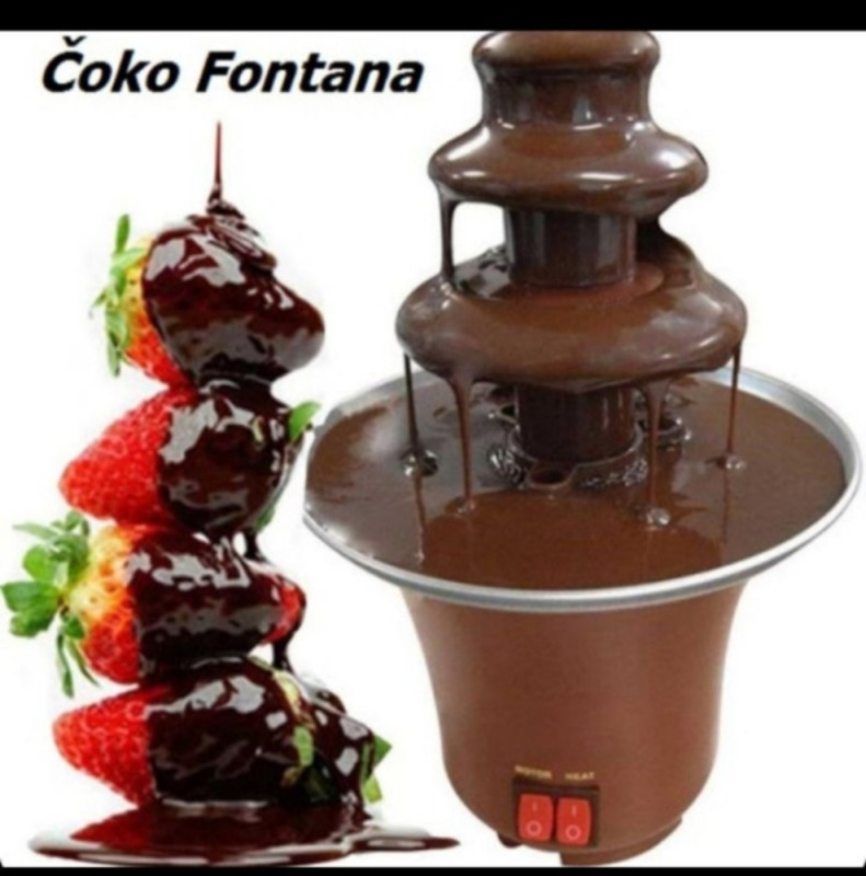 Mini Čokoladna Fontana sa 3 Nivoa