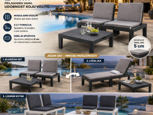 Moduralni baštenski set Duetto.