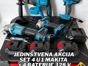 4 u 1 set Makita + 4 baterije