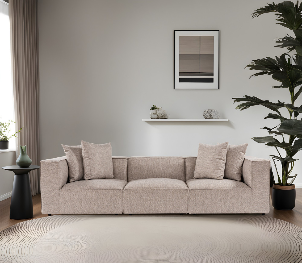 Sofa s 3 sjedala Sora 3 - pijesak bež a.g