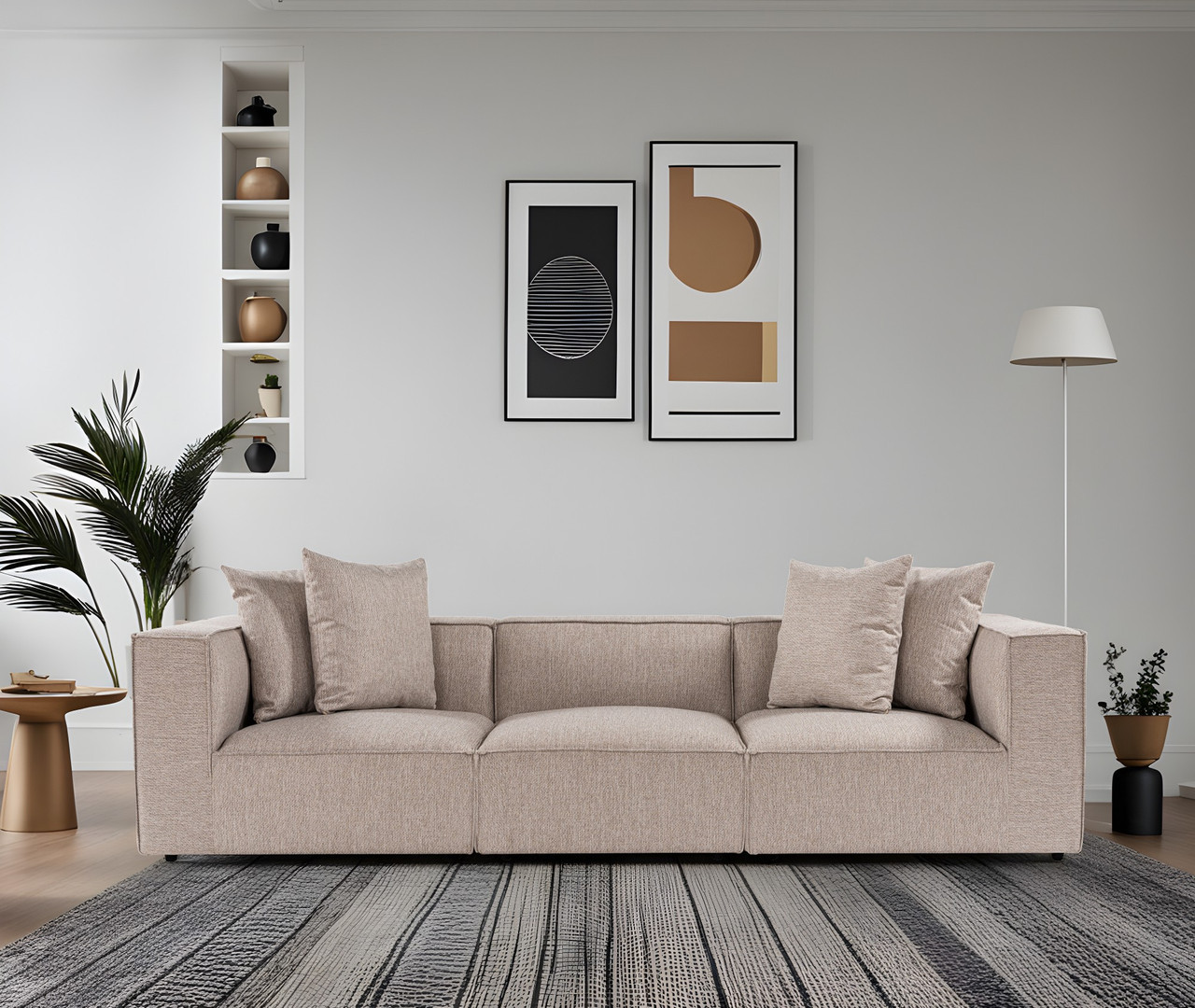 Sofa s 3 sjedala Sora 3 - pijesak bež a.g