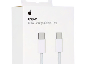 APPLE USB-C TO USB C CABLE WHITE Original 1M 60W MQKJ3ZM/A