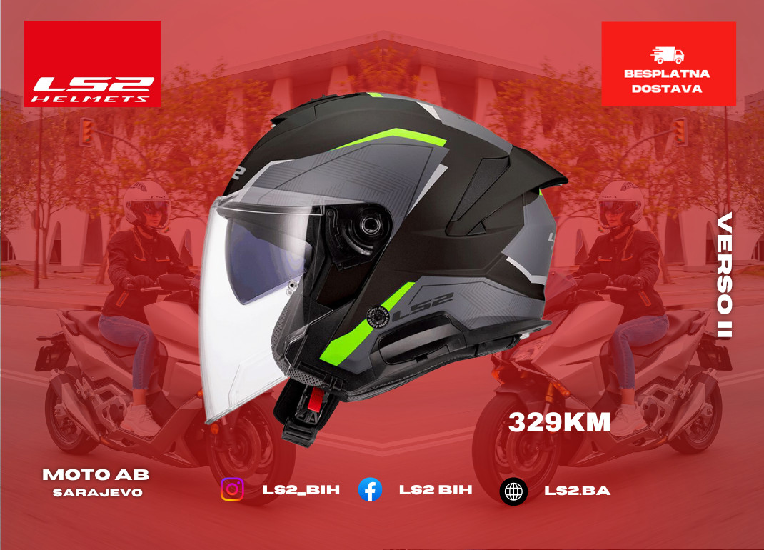 LS2 Verso II Kaciga za Motor/Skuter/Quad