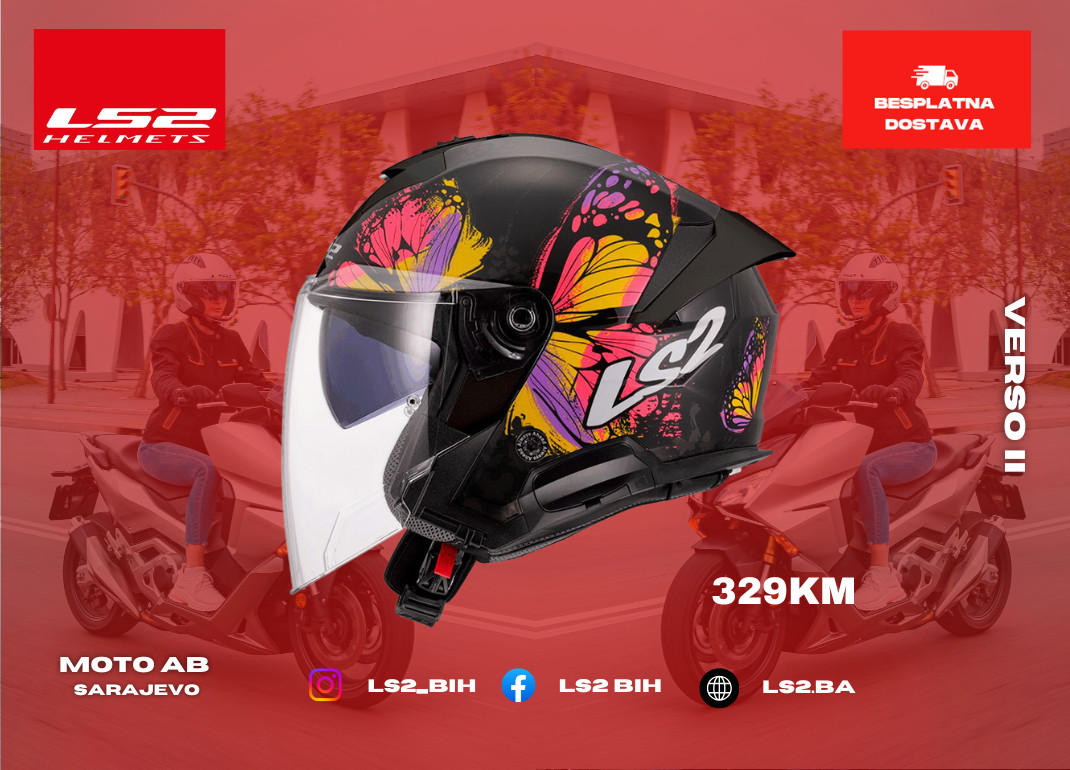 LS2 Verso II Kaciga za Motor/Skuter/Quad