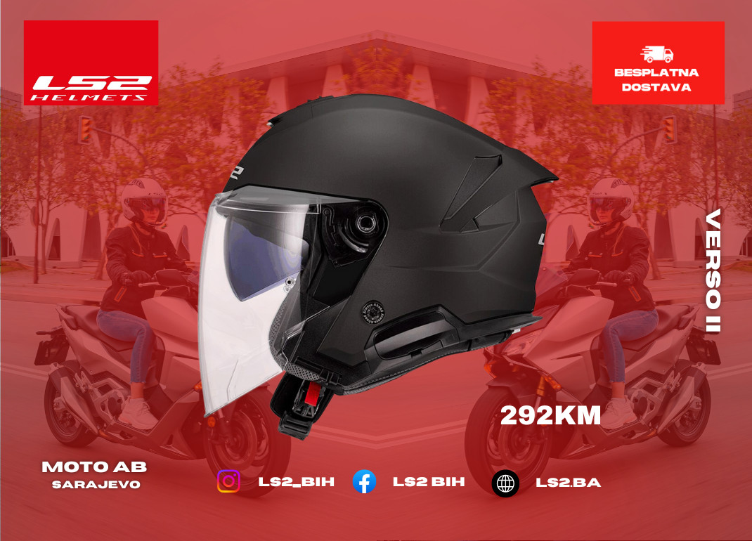 LS2 Verso II Kaciga za Motor/Skuter/Quad