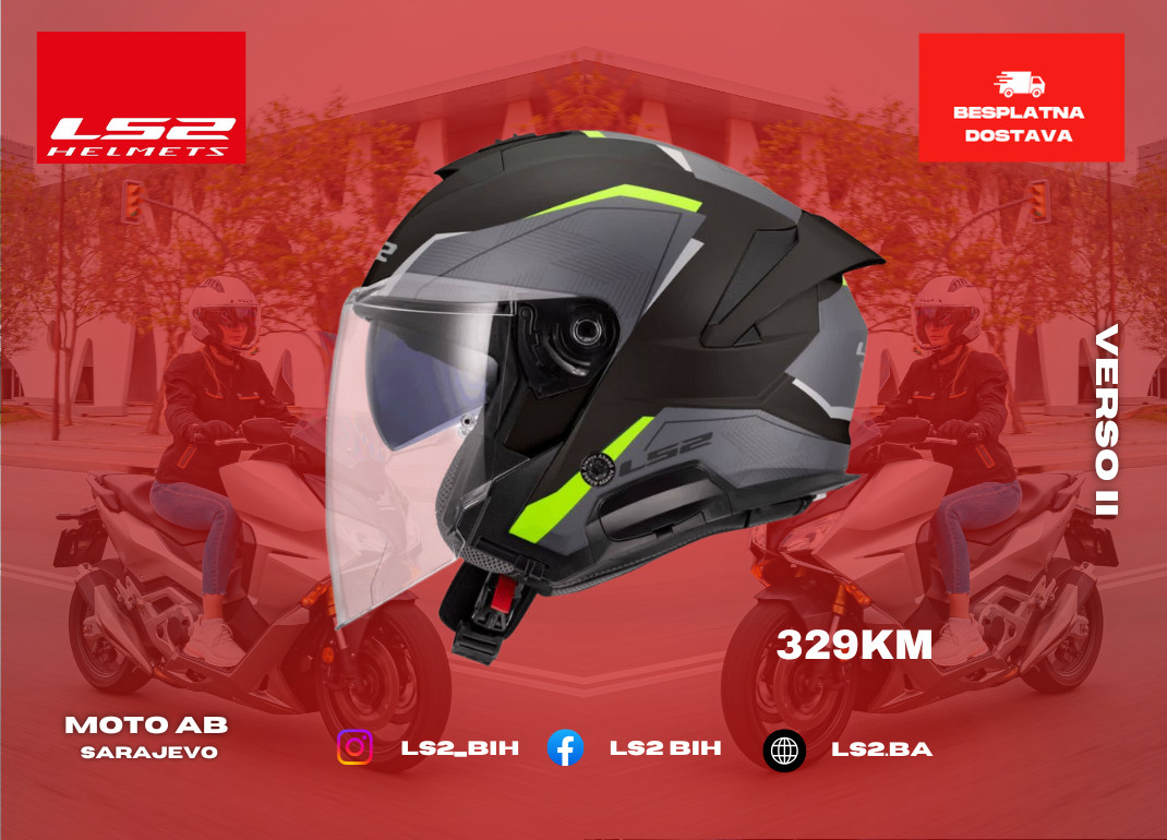 LS2 Verso II Kaciga za Motor/Skuter/Quad