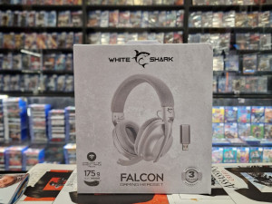 White Shark HEADSET WGH-2441 FALCON White/Grey - Wireless