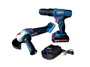 WORKERS BEST AKU Bušilica + brusilica + punjač + baterija
