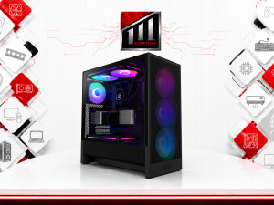 NZXT H5 Flow RGB Hero (2024) Black CC-H52RB-SA 4x RGB fan