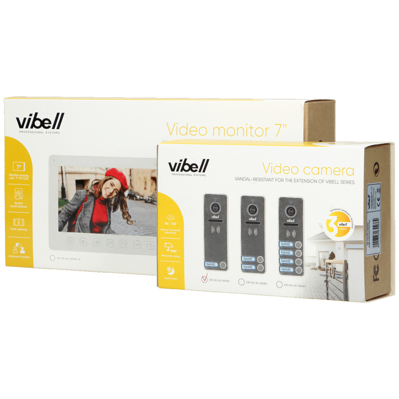 Vibell Video interfon, 7 LCD, Noveo, set - OR-VID-EX-1057B