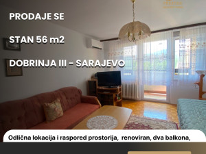 STAN 56 m2  - DOBRINJA III SARAJEVO