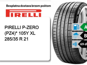 285/35 R 21 105Y XL PIRELLI P-ZERO (PZ4)*