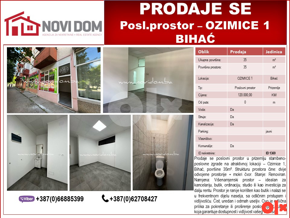 PRODAJE SE - Poslovni prostor - Ozimice 1 - BIHAĆ2
