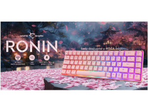 TASTATURA White Shark  GK-2201 RONIN Roza / HR