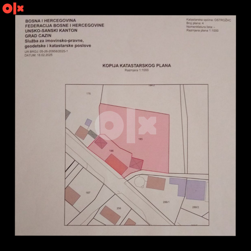 Atraktivno Zemljište Cazin-Ostržac 2