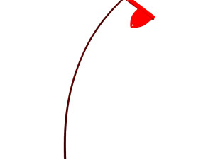 PLASTIČNE ZASTAVICE CRVENE L=130MM, 4MM