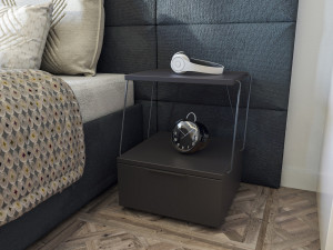 Noćni ormarić Tekoba - Antracit