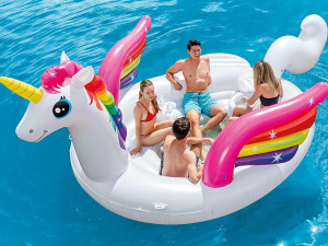 Splav camac ostrvo Intex Party Unicorn 503x335x173cm