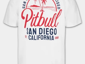 PIT BULL WEST COAST Majica SAN DIEGO BORN white