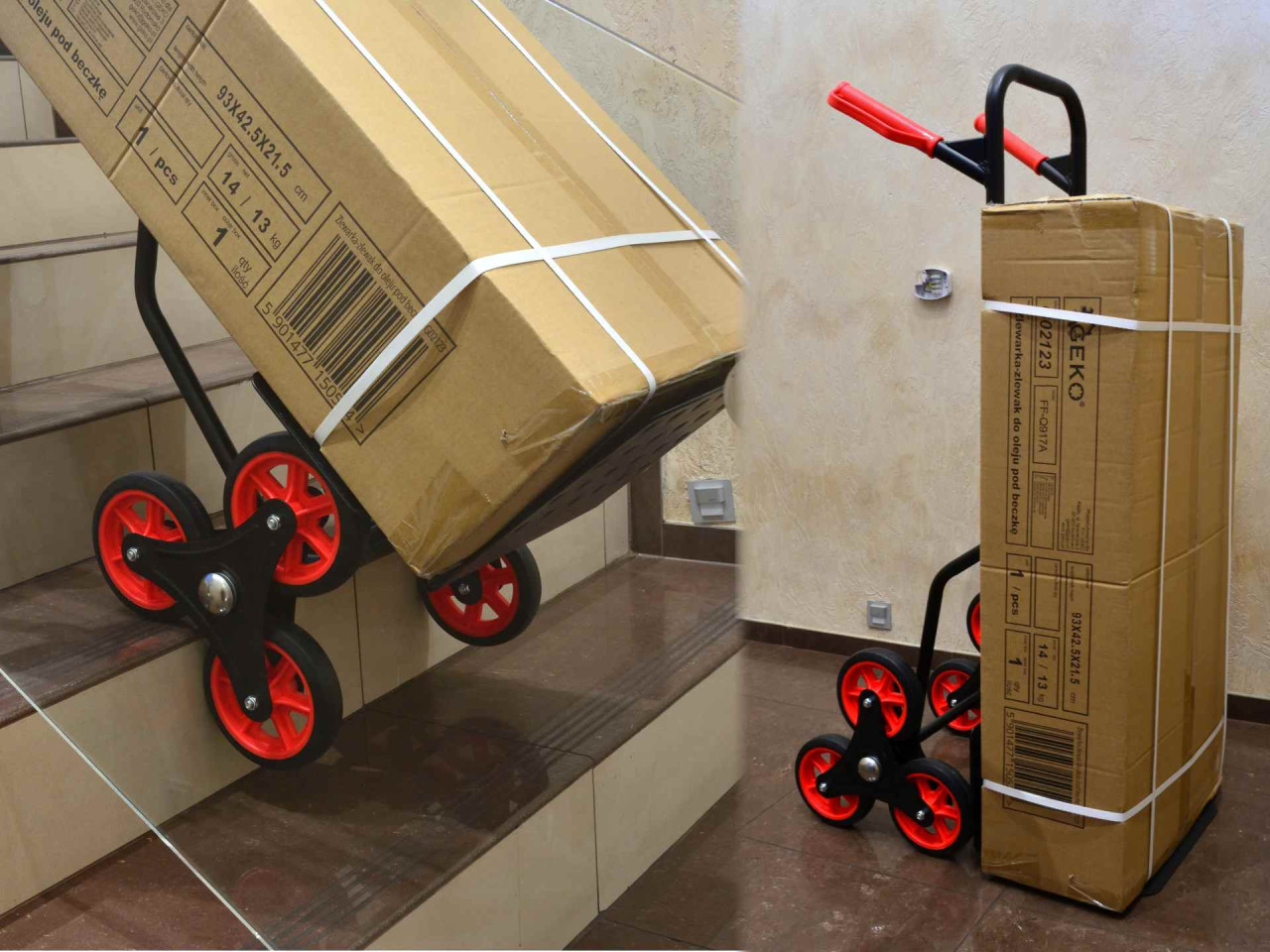 Ručna Transportna Kolica 150kg Sa 2 x 3 Točka - Image 8