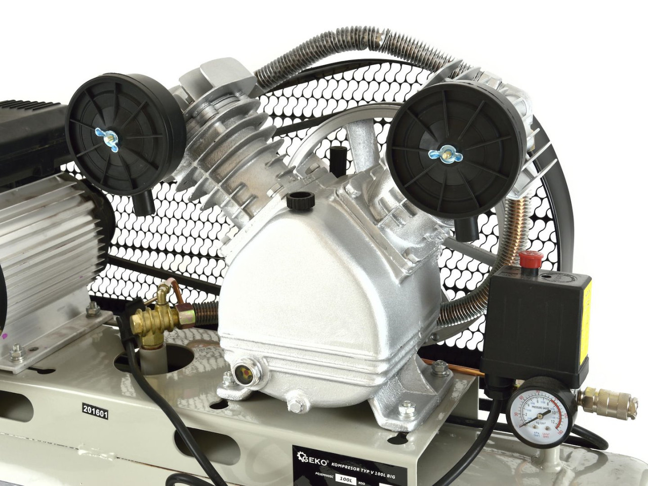 Kompresor Za Vazduh 100L 9bar 390l/min V-Twin G80309 Geko - Image 3