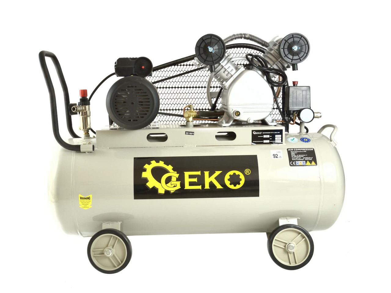 Kompresor Za Vazduh 100L 9bar 390l/min V-Twin G80309 Geko - Image 9