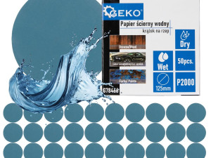 Šmirgl Papir Čičak 125mm P2000 Vodobrusni G78460 Geko 10 kom