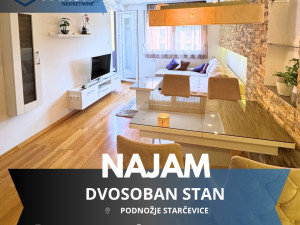 Iznajmljuje se namješten dvosoban stan u podnožju Starčevice