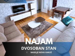 Iznajmljuje se moderan dvosoban stan u naselju Nova Varoš
