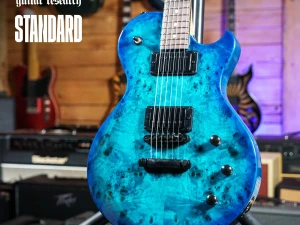 Schecter Solo-II STANDARD Ocean Blue Burst Burl gitara