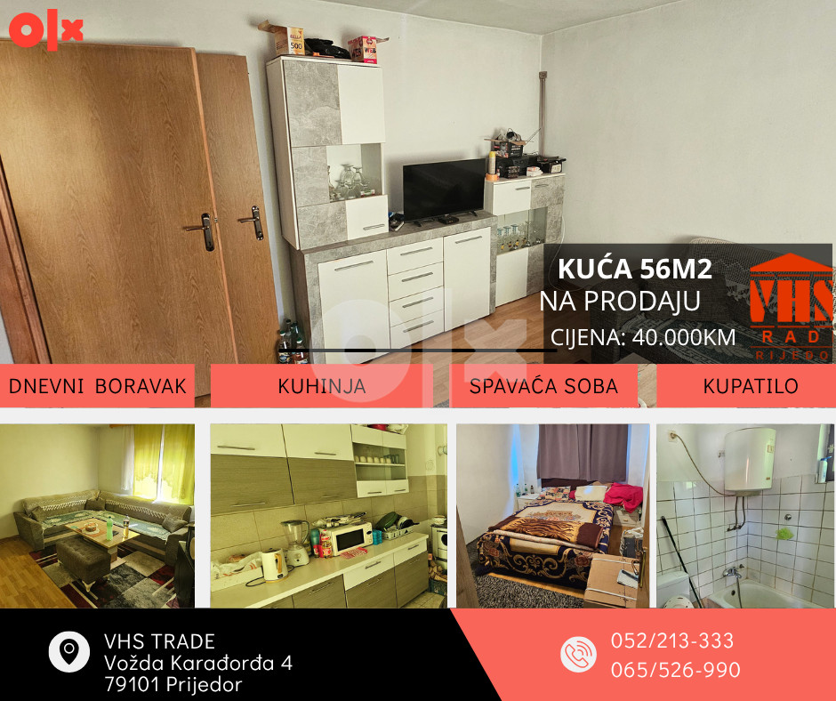 Kuća Skucani Vakuf, Sanski Most 56m2