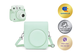 Zaštitna kožna futrola za FUJIFILM INSTAX 12 aparat mint green